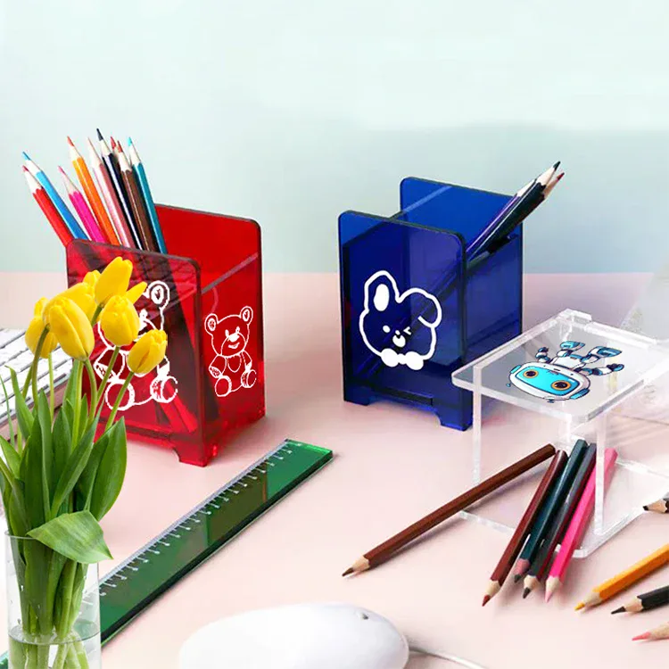 Custom Shape Acrylic Pen Pot
