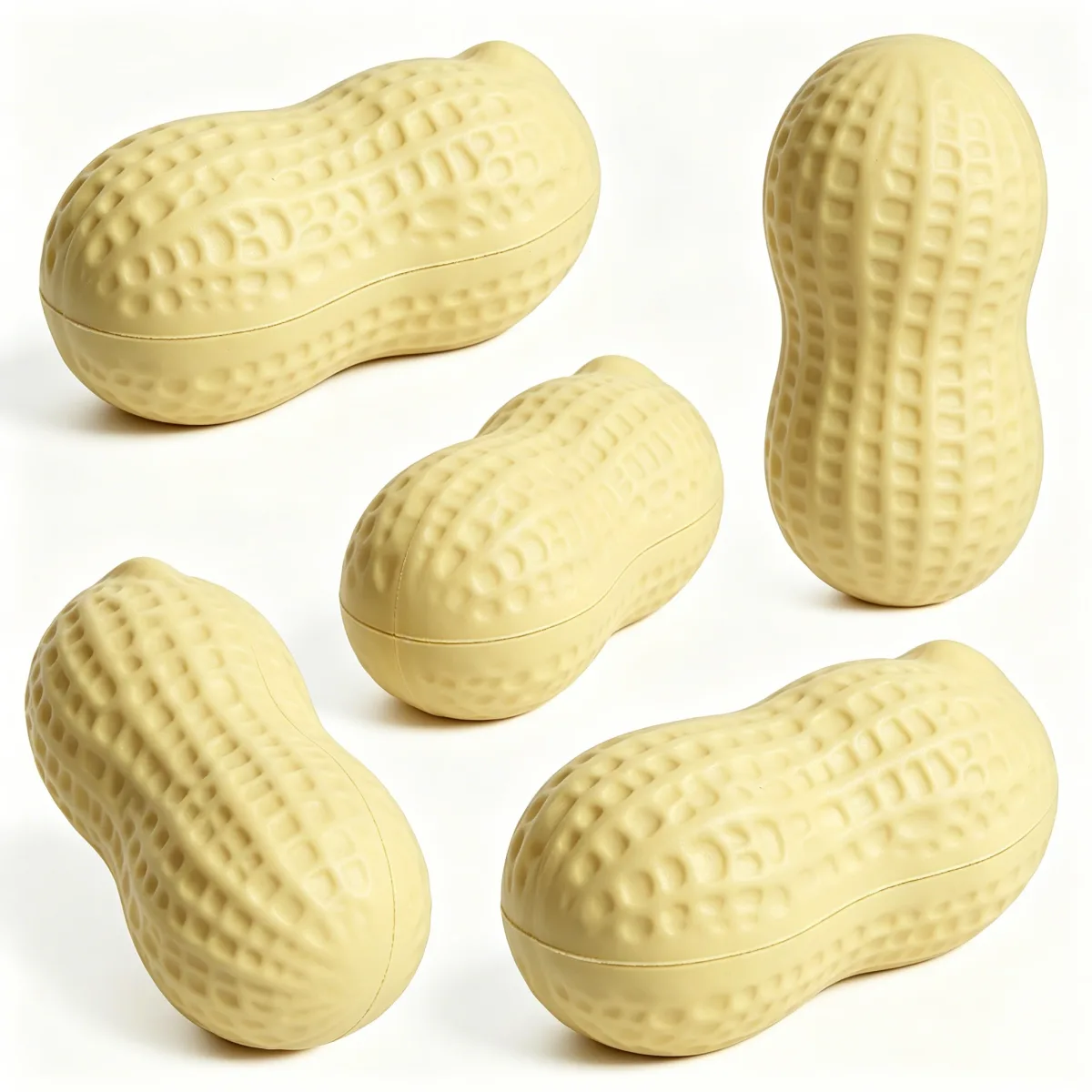 Antiestrés con forma de cacahuete