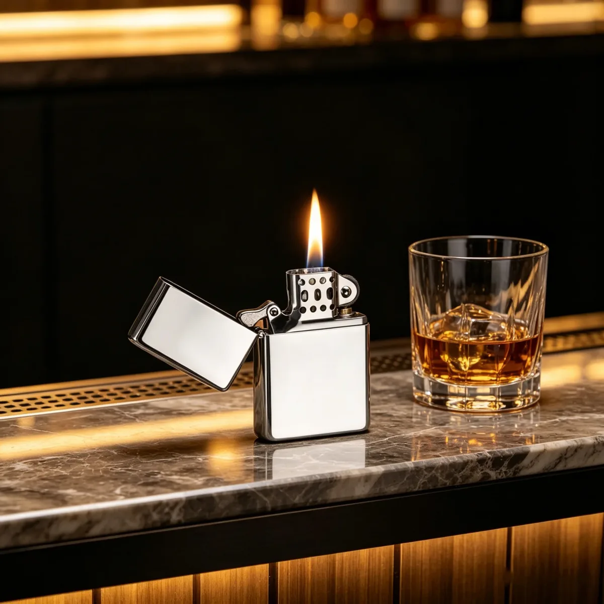 Petrol Lighter in Tin Box