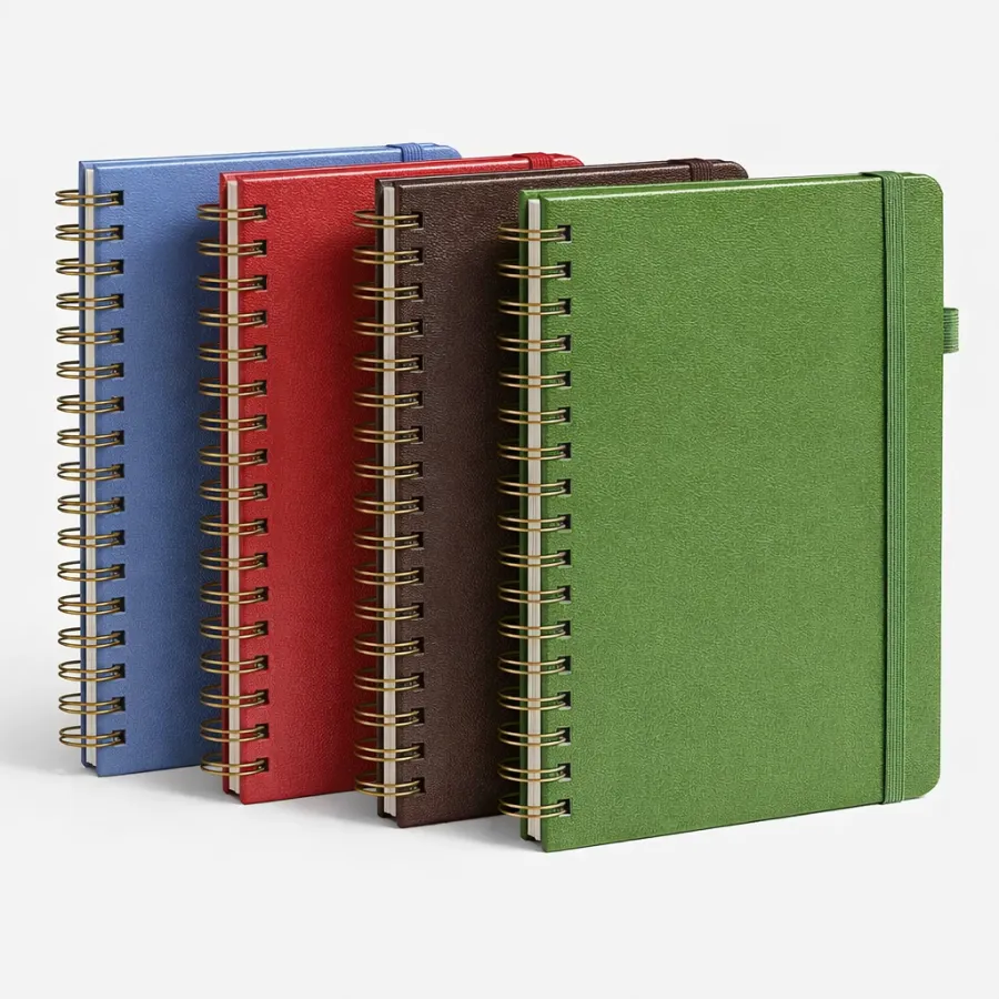Wire-Bound A5 Hardcover Notebook