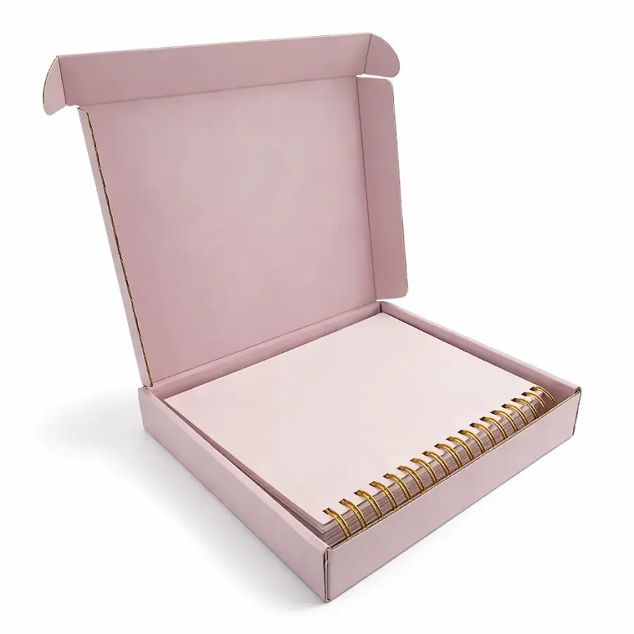 Carnet à spirale avec intercalaires et coffret cadeau
