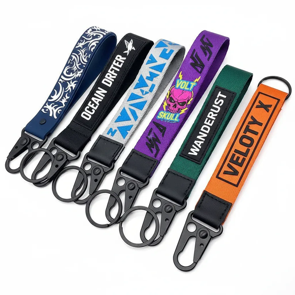 Webbing Keyring with Carabiner