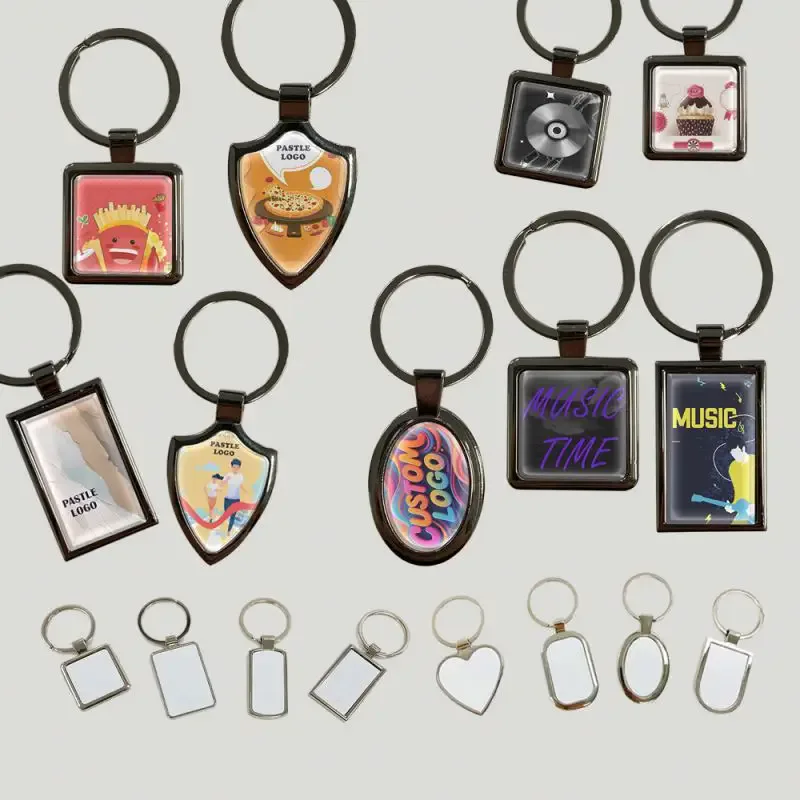 Metal Keyring with Colour Insert