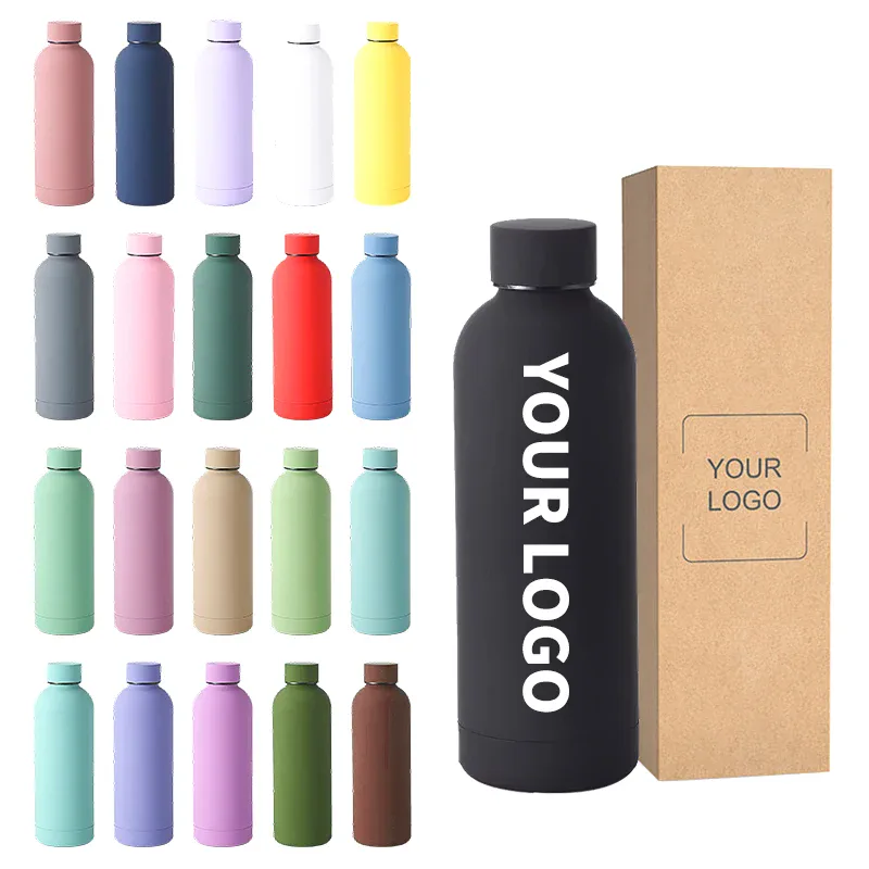Soft-Touch Vacuum Bottle in Kraft Box
