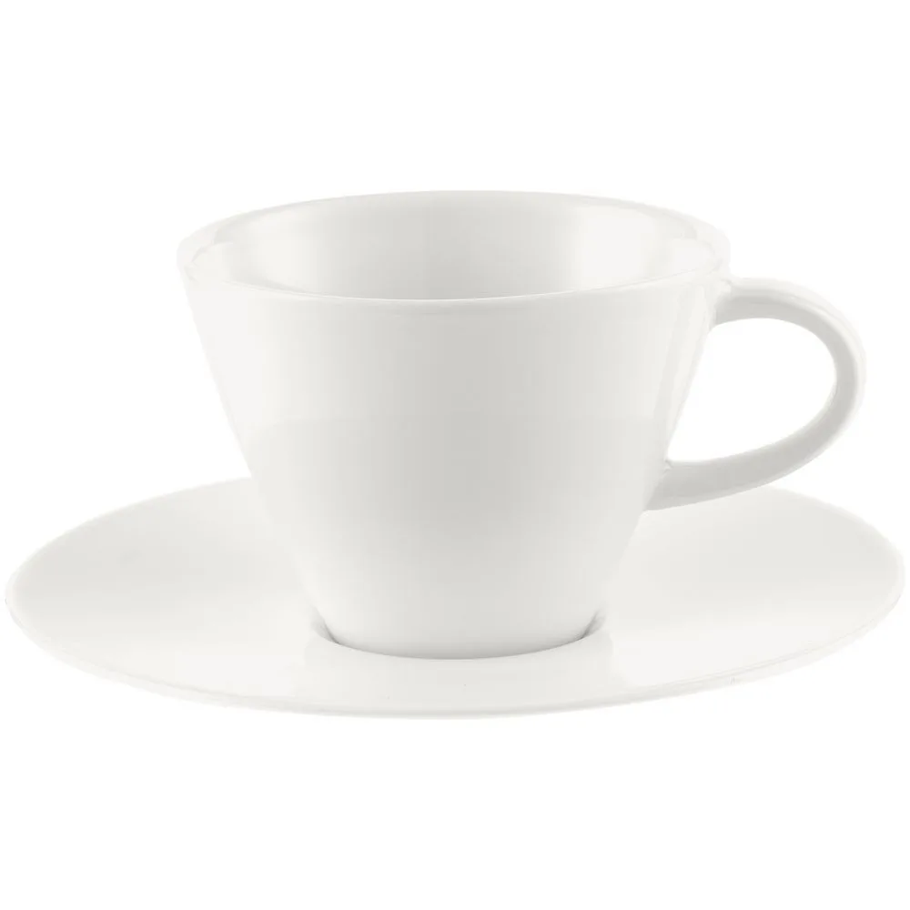 Tazza e piattino «Caffe Club White» 300 ml