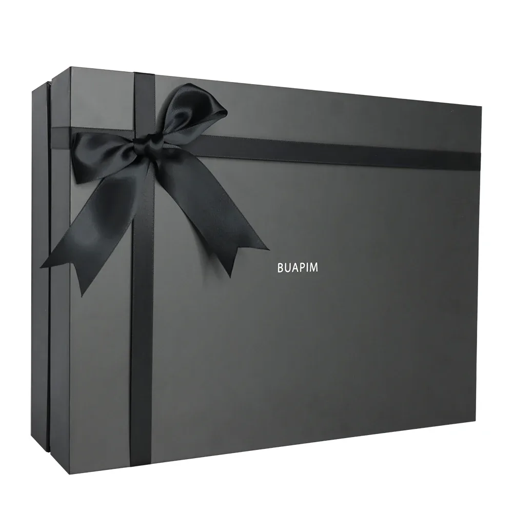 Schwarze feste Stülpdeckelbox
