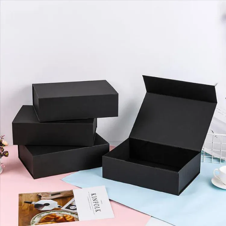Black Foldable Magnetic Box