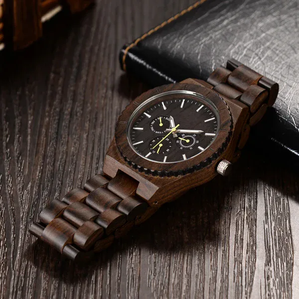 Holz-Chronograph 45 mm