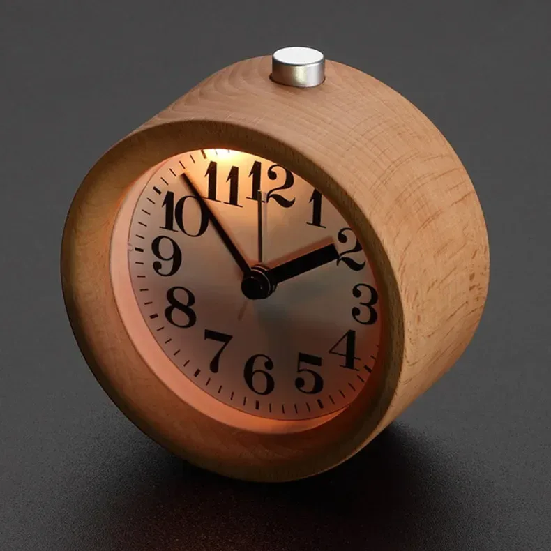 Wooden Alarm Clock with Backlight