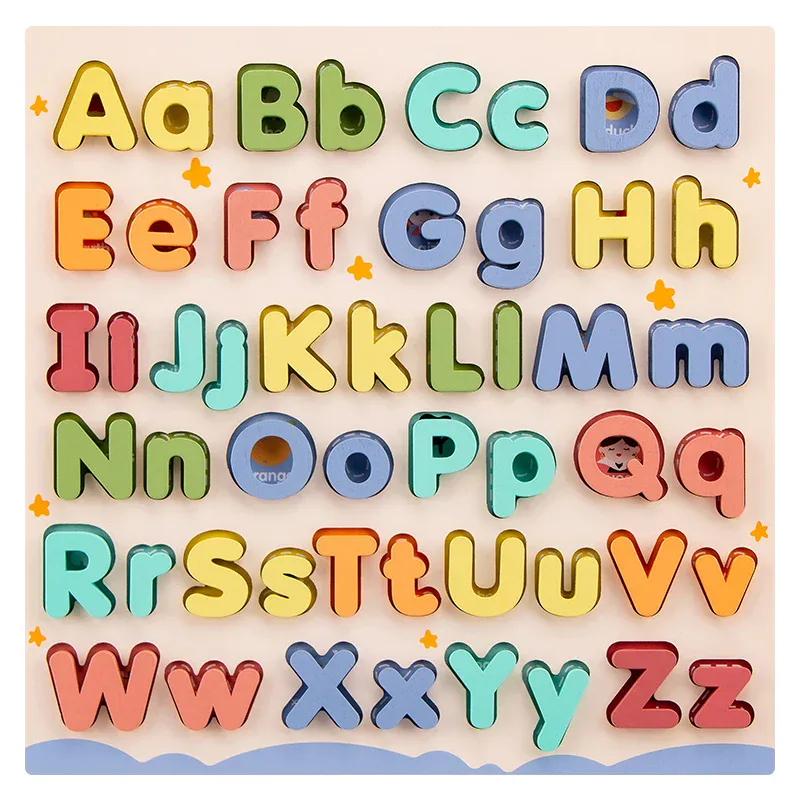 Wooden Alphabet Puzzle Board