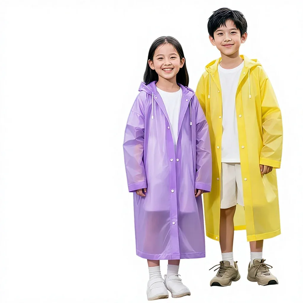 Kids’ Hooded EVA Raincoat