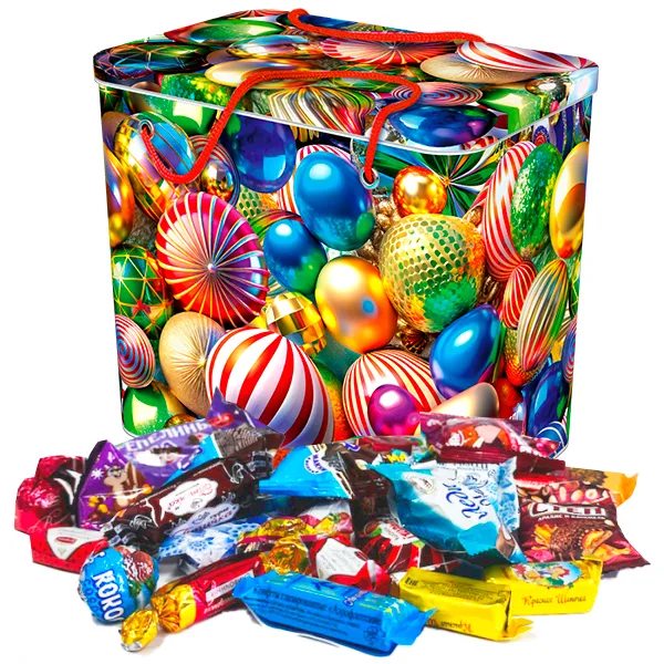 Cadeau de Noël enfant « Boîte Boules arc-en-ciel »