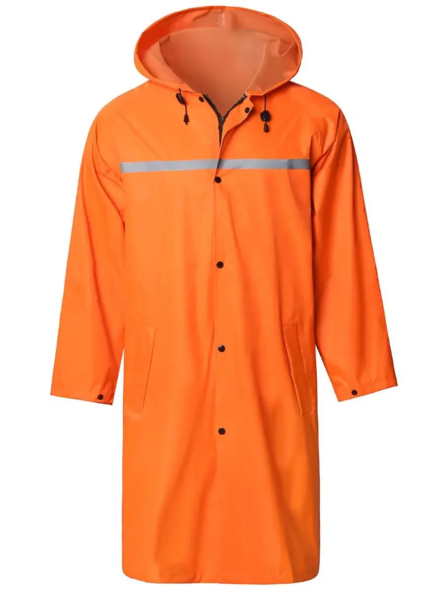 Raincoat with Reflective Stripe