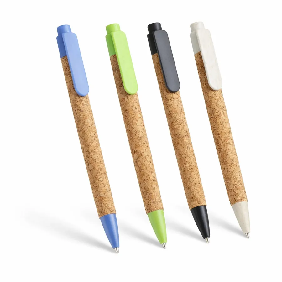 Cork Ballpoint Pen in Kraft Case