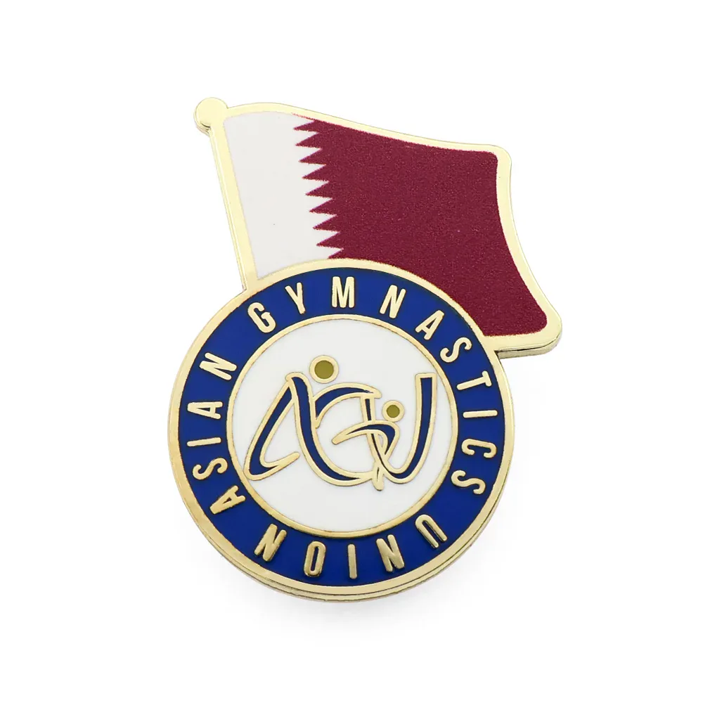 Enamel Lapel Pin with Flag