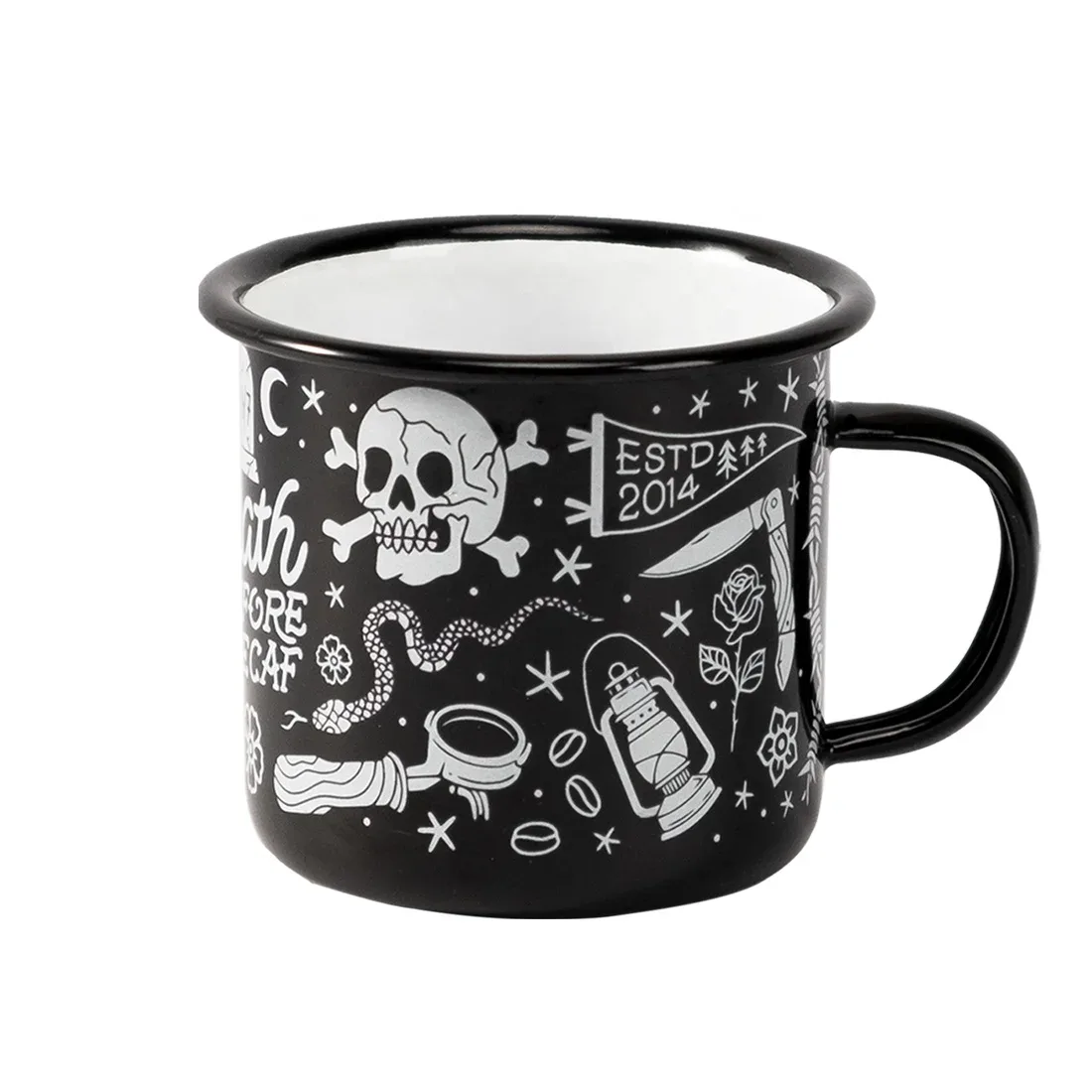 Taza esmaltada clásica