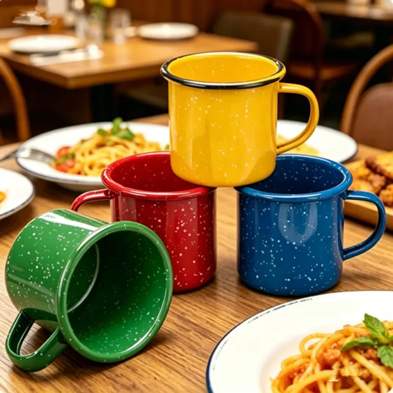 Enamel Mug with Rolled Rim