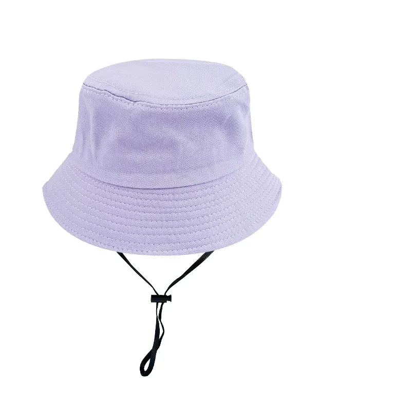 Cotton Bucket Hat with Chin Cord