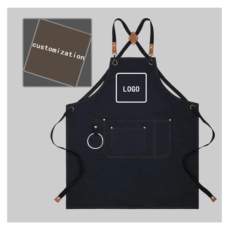 Canvas Apron with Towel Ring
