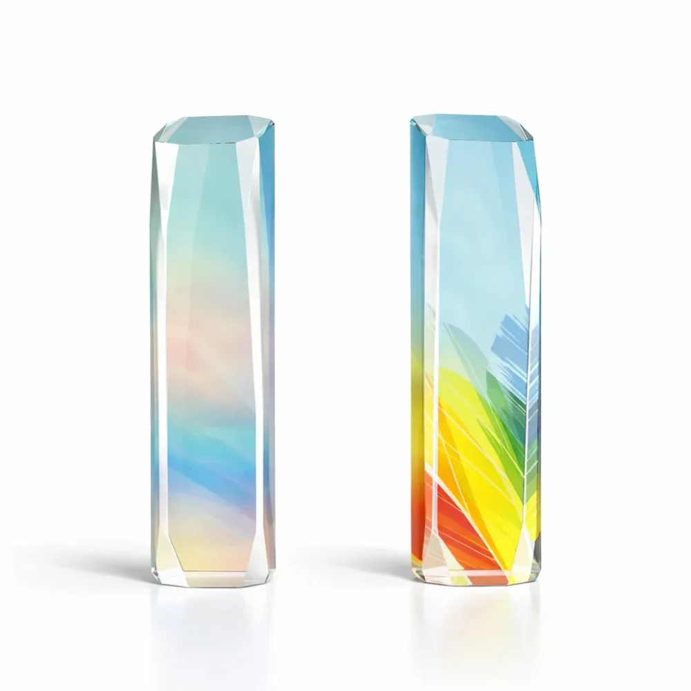 Faceted Crystal Prism Award