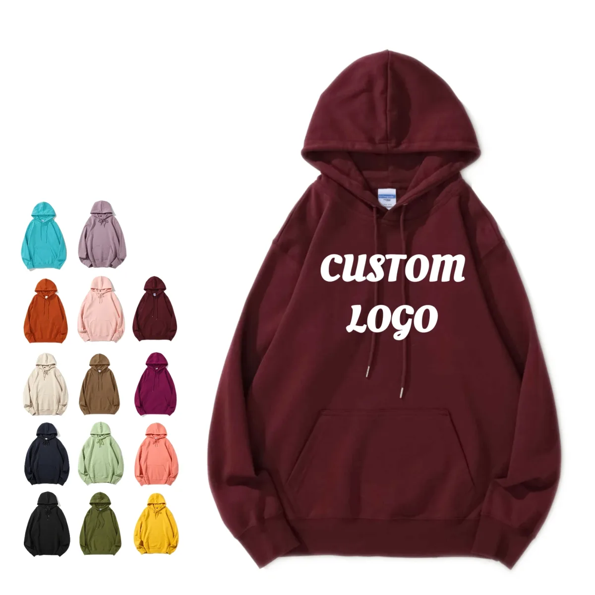 Polyester Pullover Hoodie 320 gsm