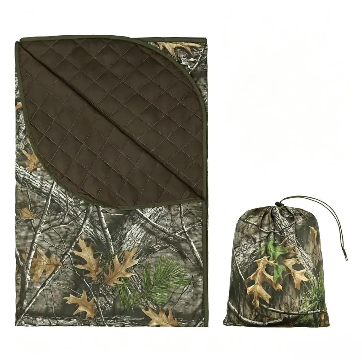 Camouflage Thermal Blanket Poncho 140 × 200 cm