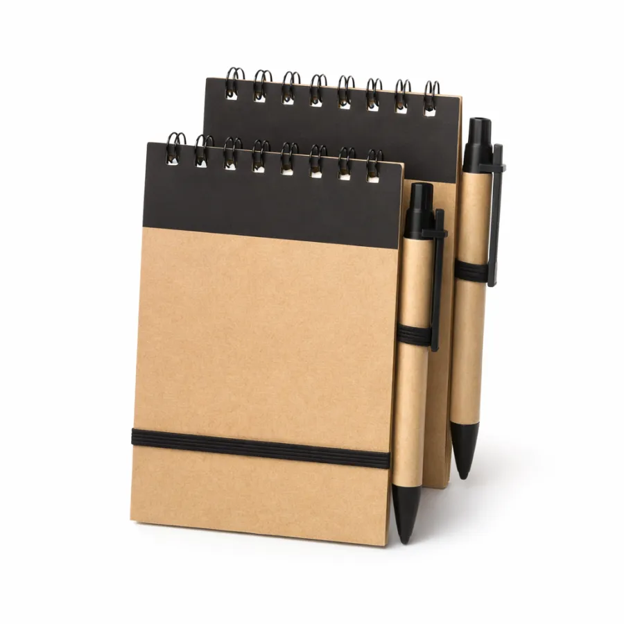 Pocket Kraft Notebook with Pen
