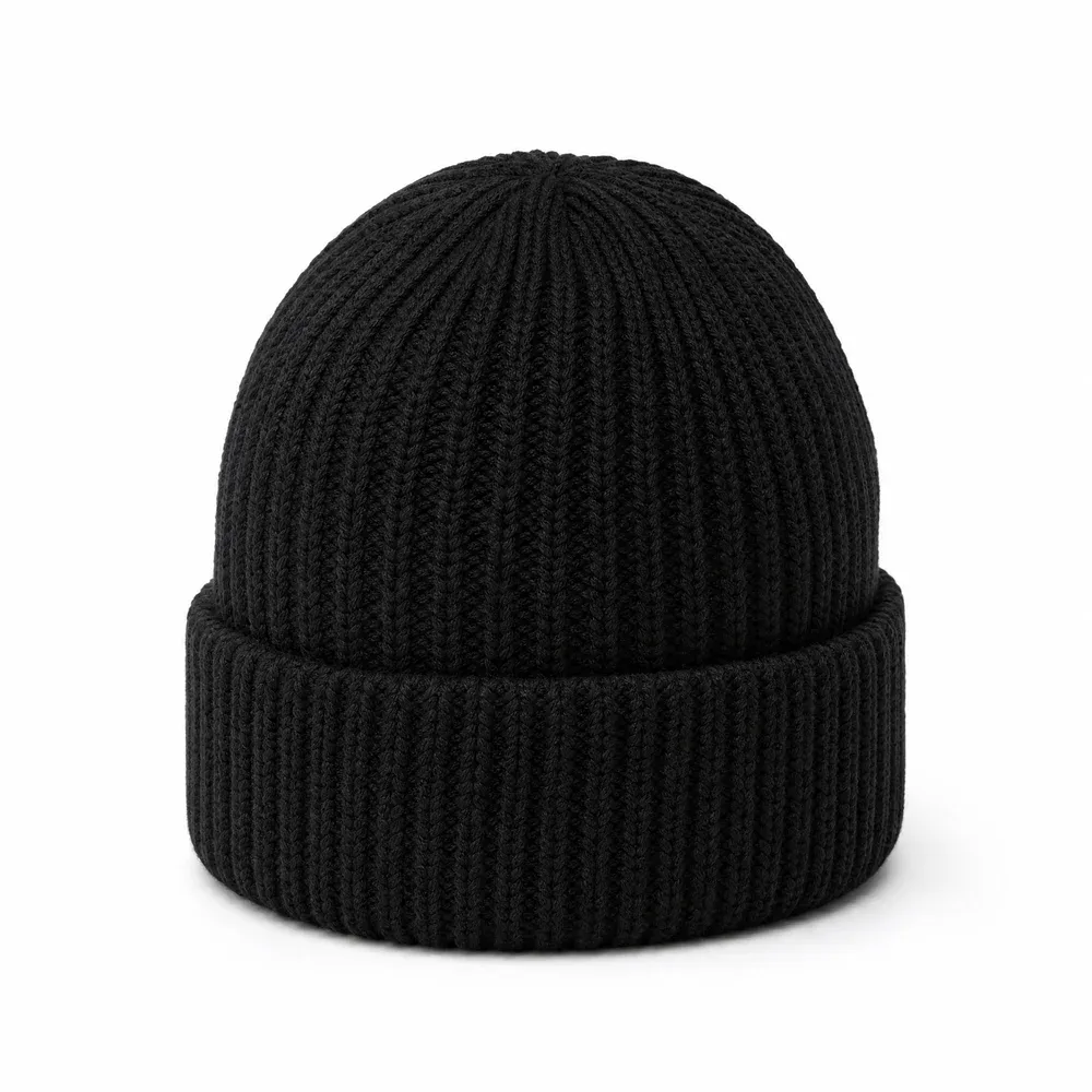 Short Wide-Rib Beanie