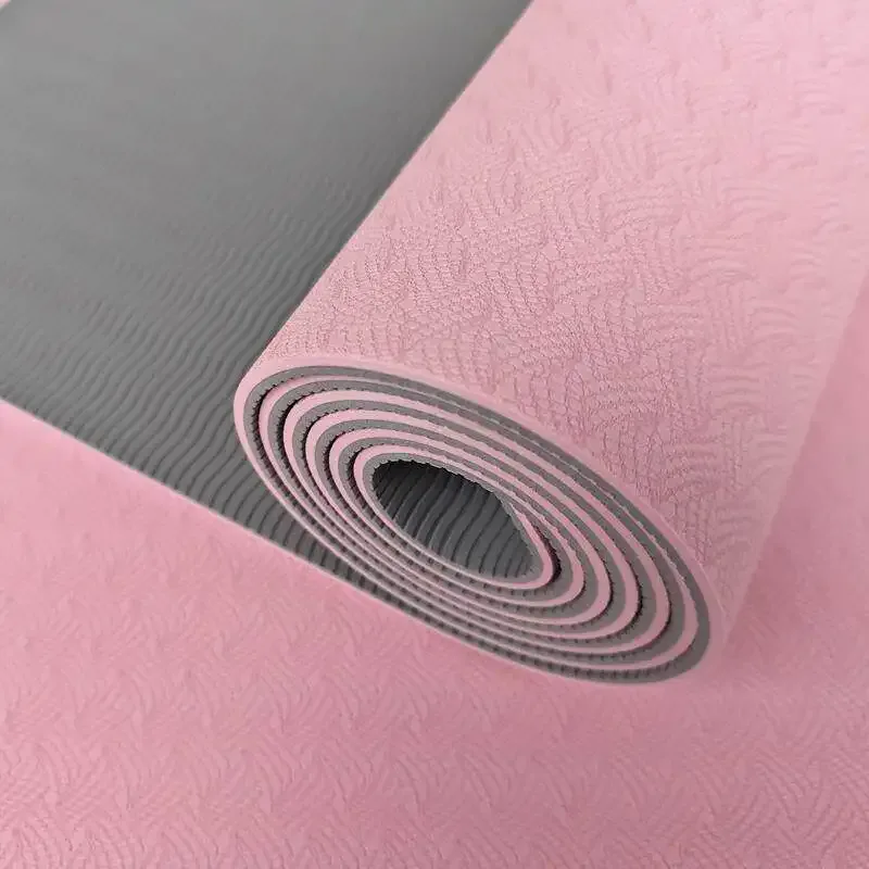 Two-Tone Textured TPE Yoga Mat