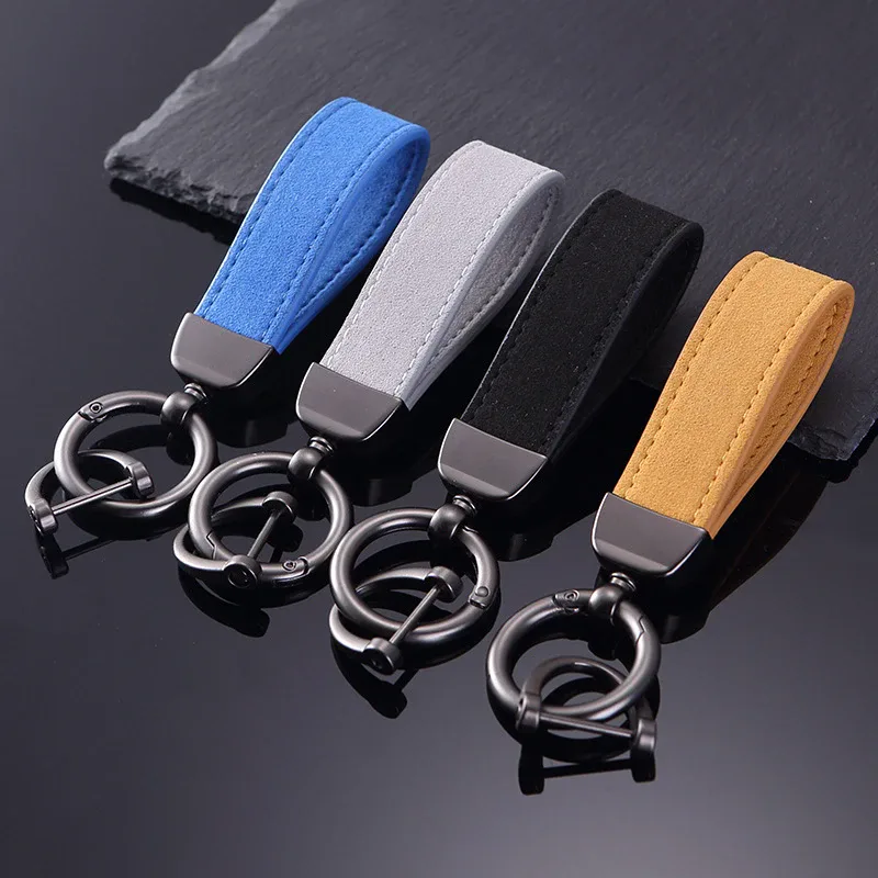 Leather Loop Car Keyring