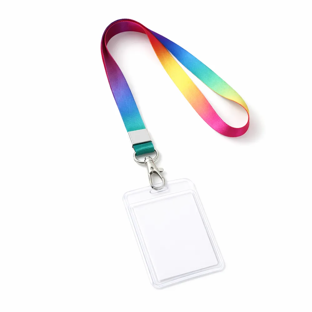 Lanyard con portabadge trasparente