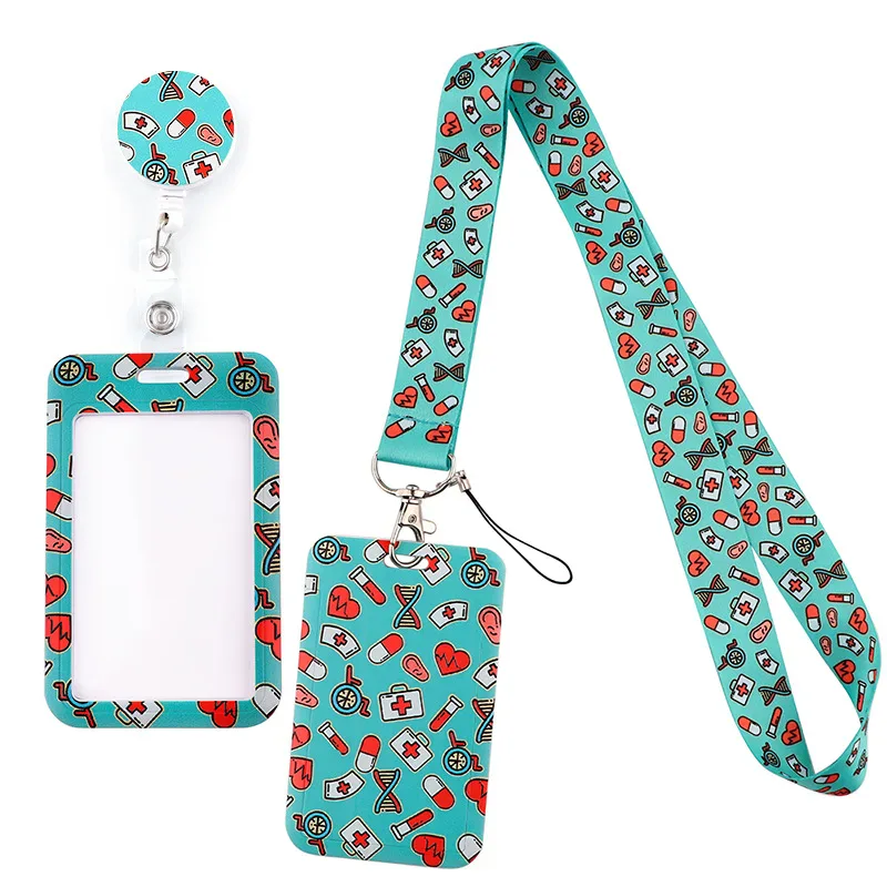 Lanyard with Badge Reel and Card Holder