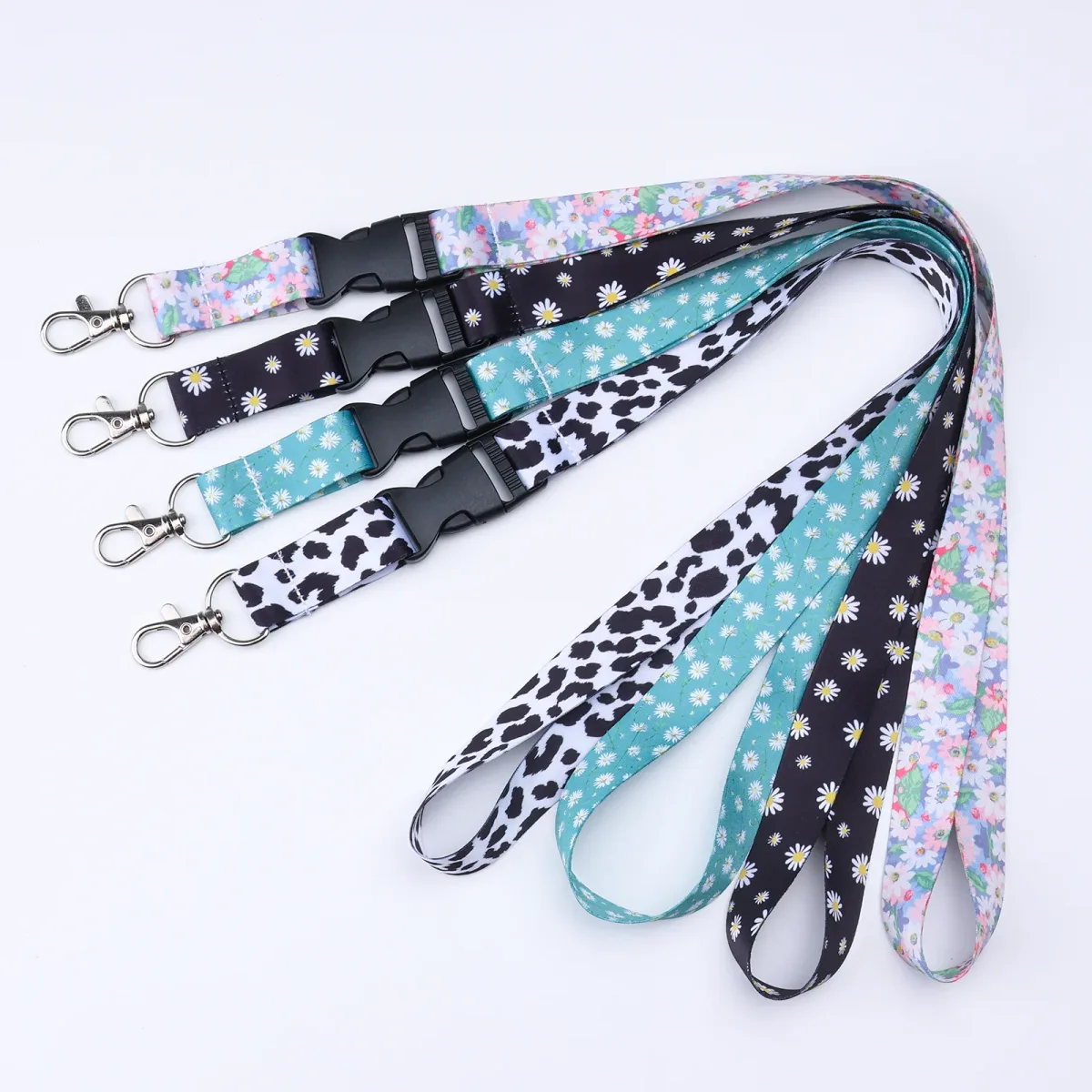 Patterned Sublimation Lanyard with Buckle