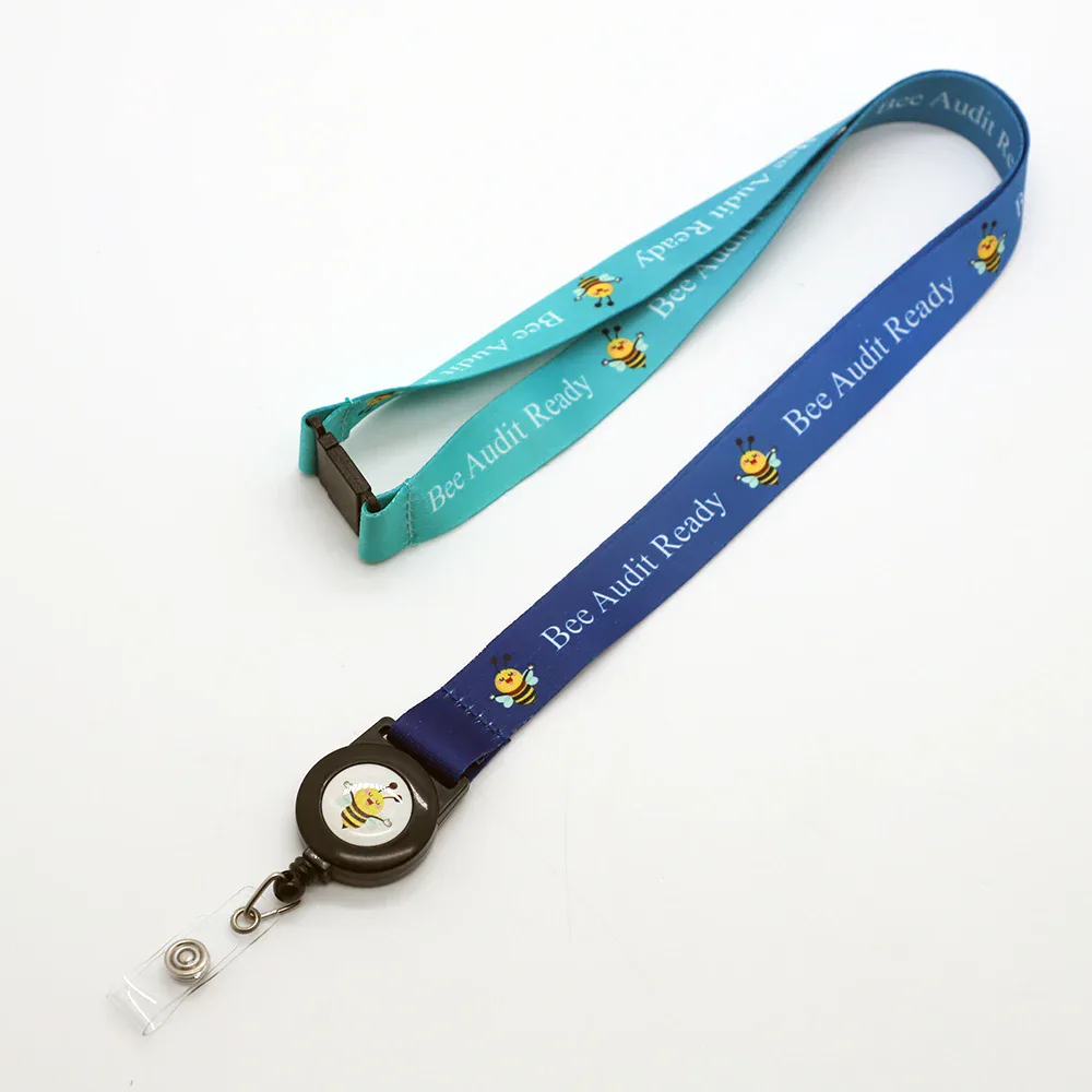 Lanyard with Badge Reel and Safety Breakaway