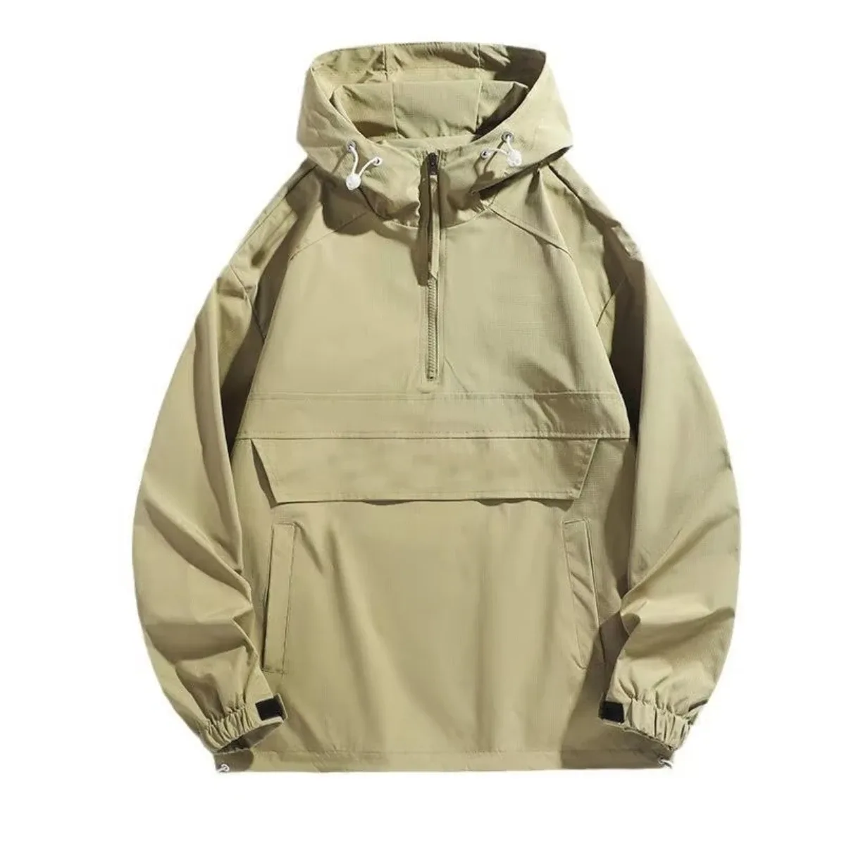 Lightweight Nylon Half-Zip Anorak