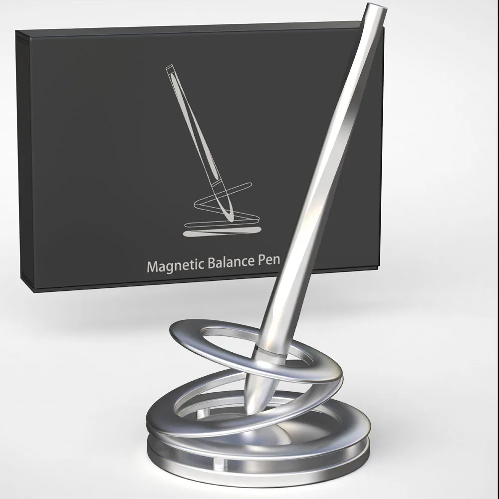 Levitating Pen on Spiral Stand