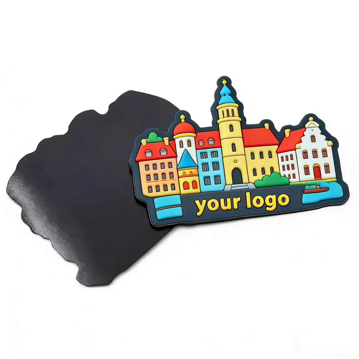 Soft PVC Magnet with Logo Plate