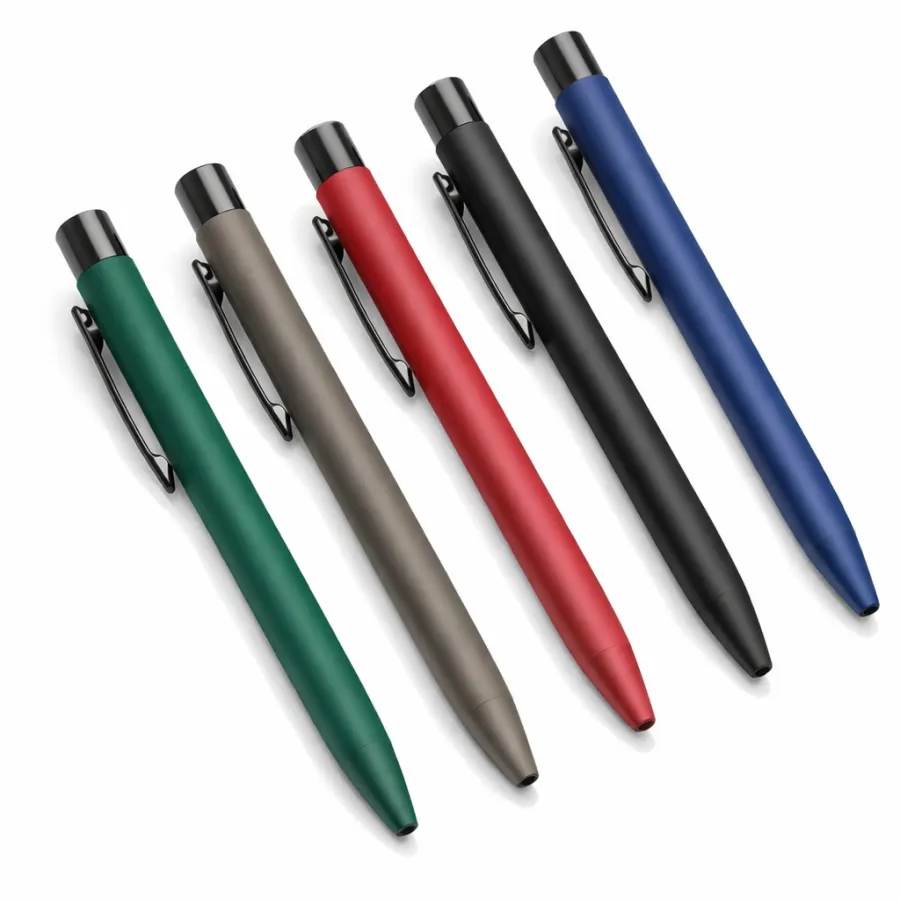 Mattes Metallstift mit schwarzen Akzenten