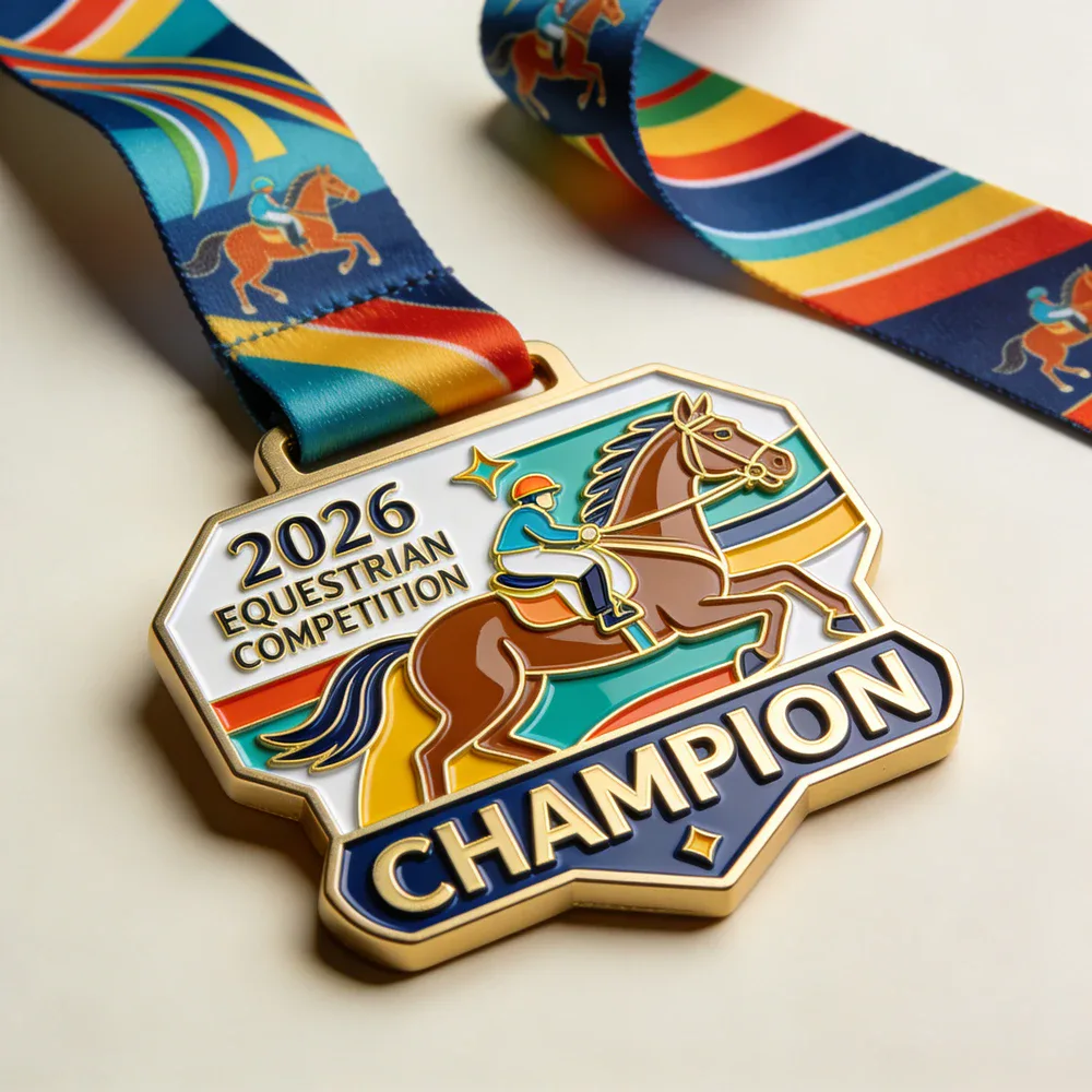 Gold-Plated Soft Enamel Medal