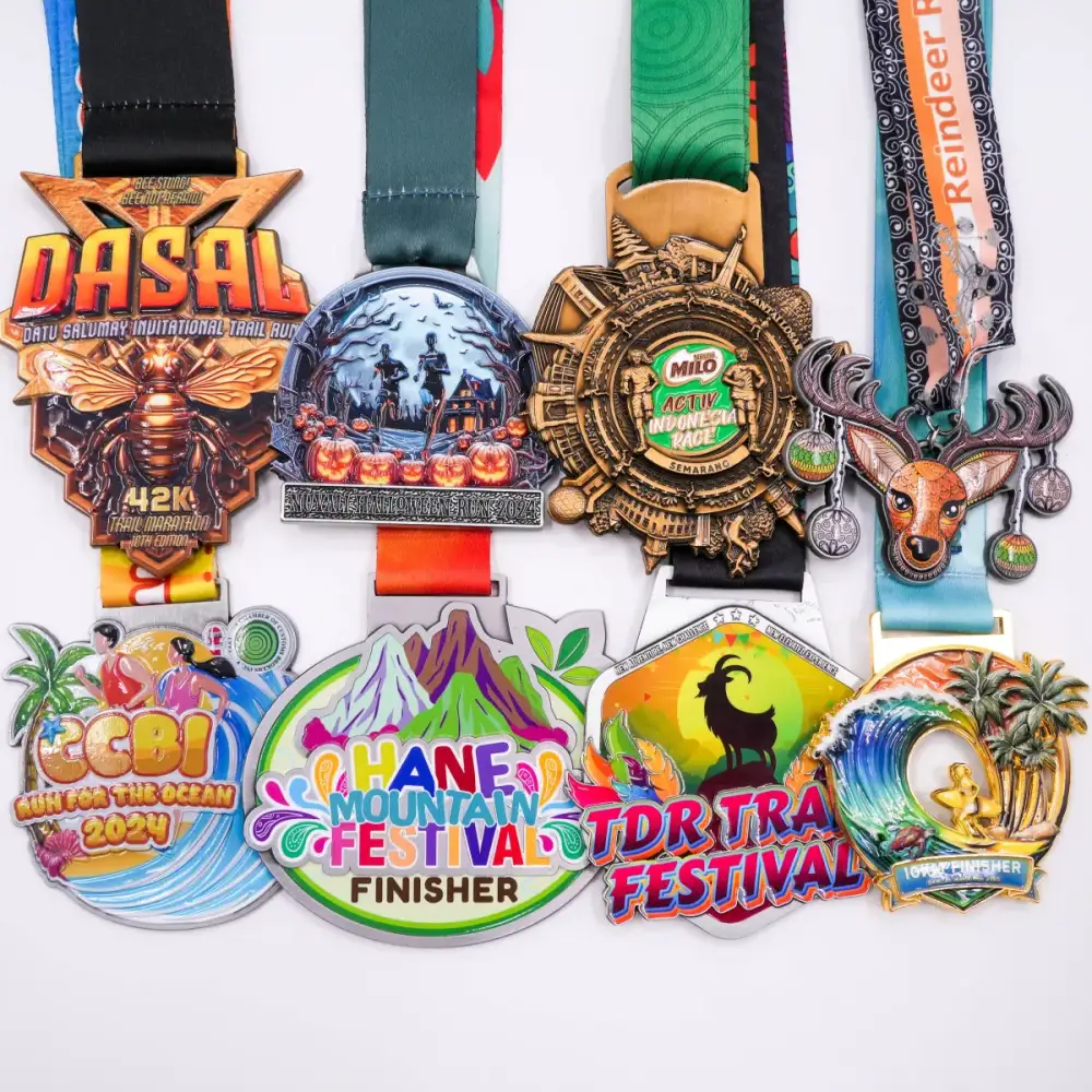 3D-Medaille aus Zinklegierung