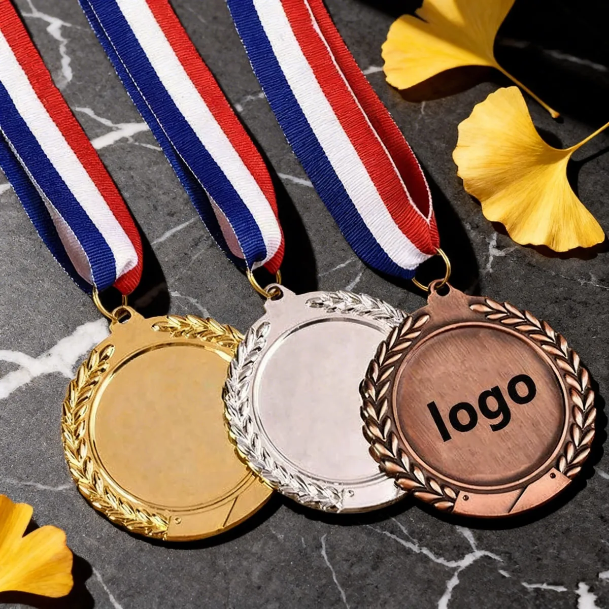 Zinc Alloy Medal with Ribbon