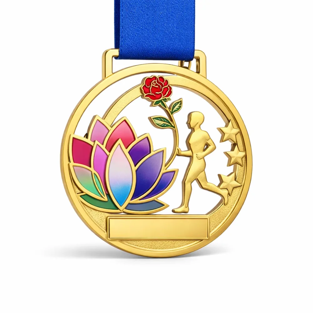 3D Relief Medal with Enamel