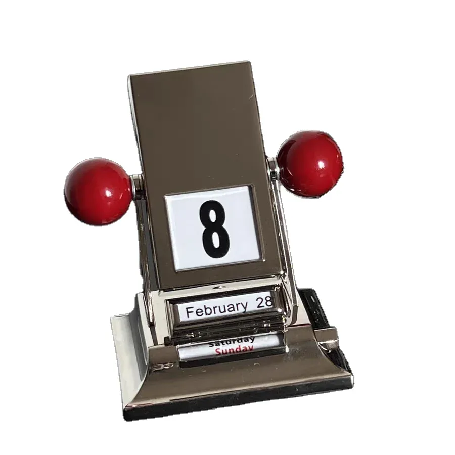Calendario perpetuo meccanico in metallo