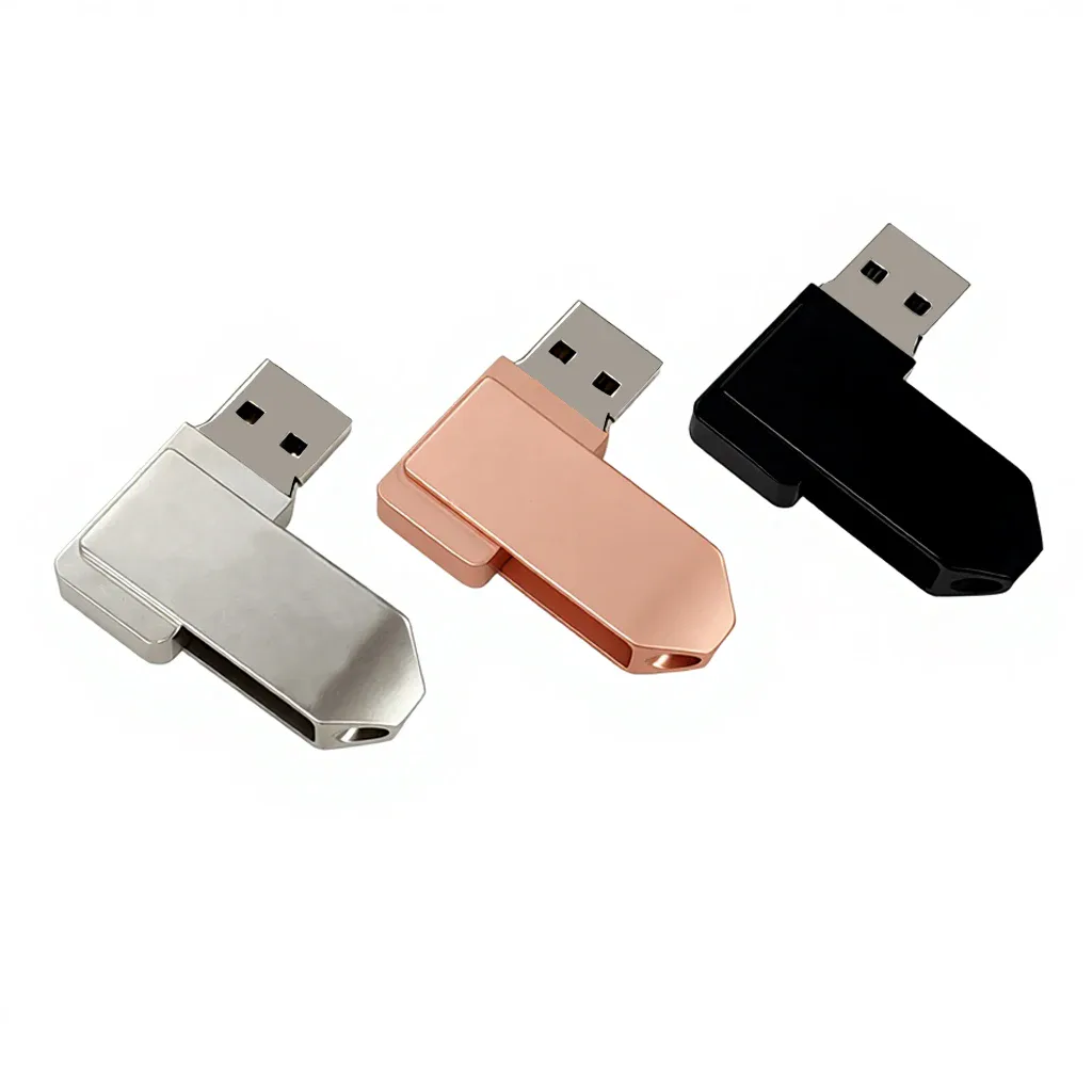 USB-Stick aus Metall mit Drehbügel