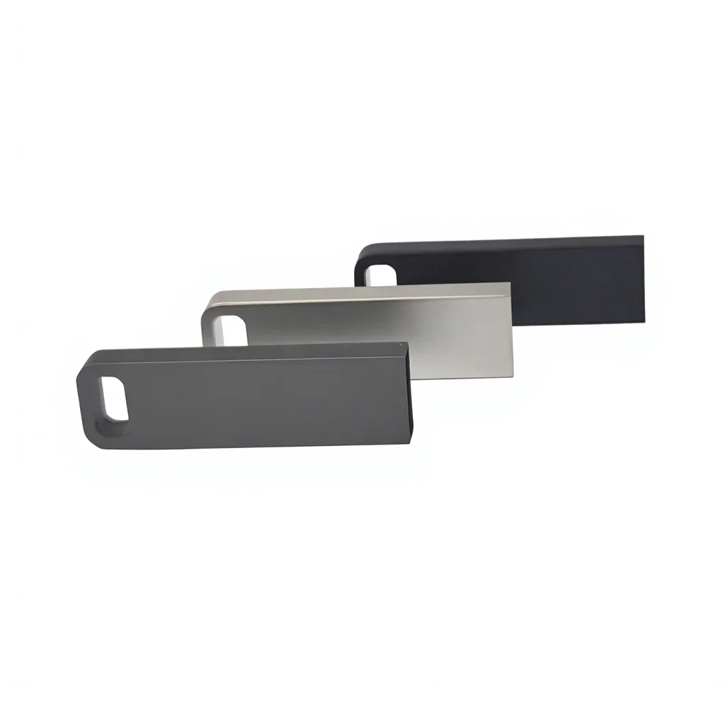 Mini clé USB métal avec anneau porte-clés