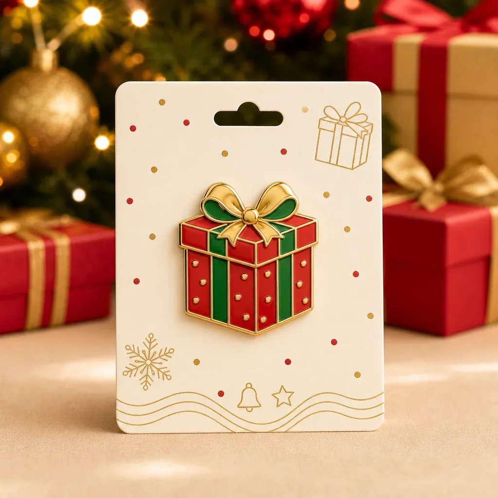 Pin's métal 3D cadeau de Noël