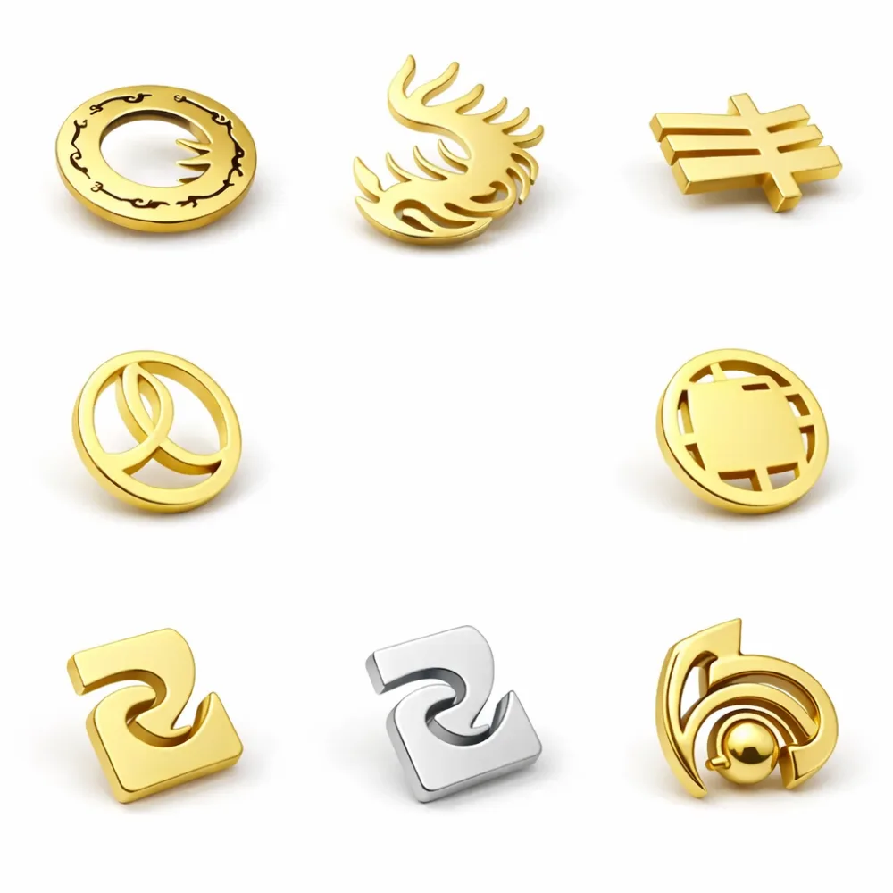 Die-Cast Cut-Out Metal Pin Badges