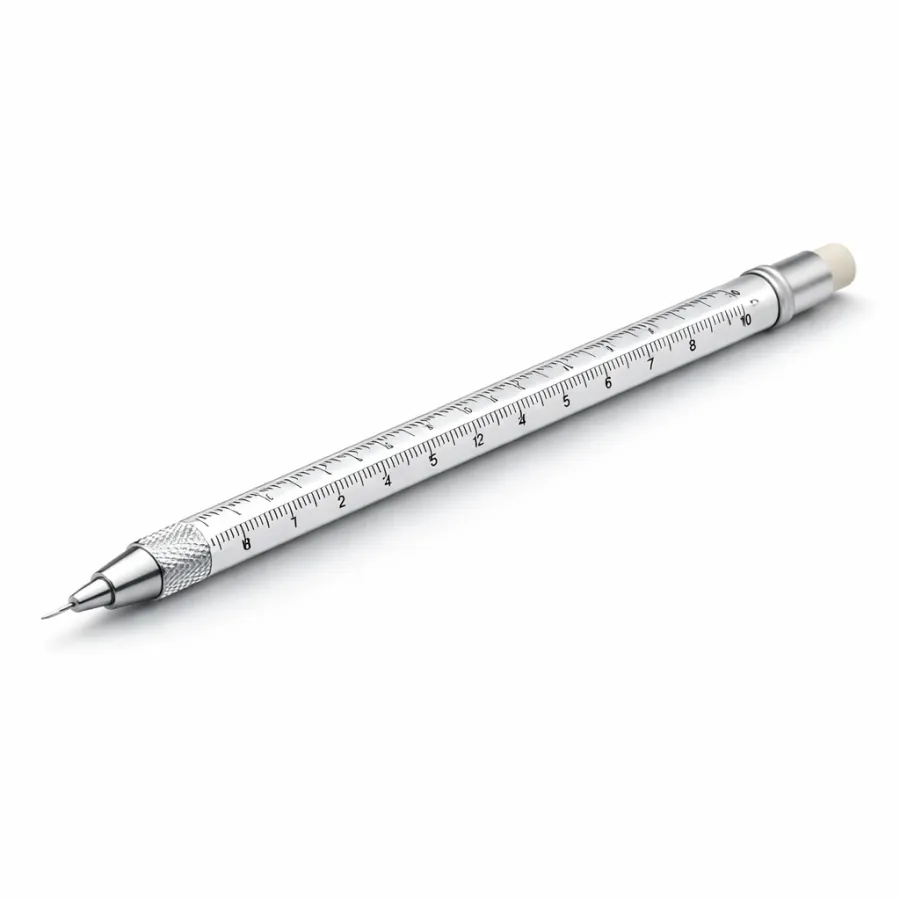 Aluminium-Fallminenstift mit Maßstablineal