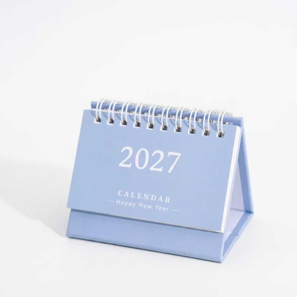 Mini Coil-Bound Desk Calendar