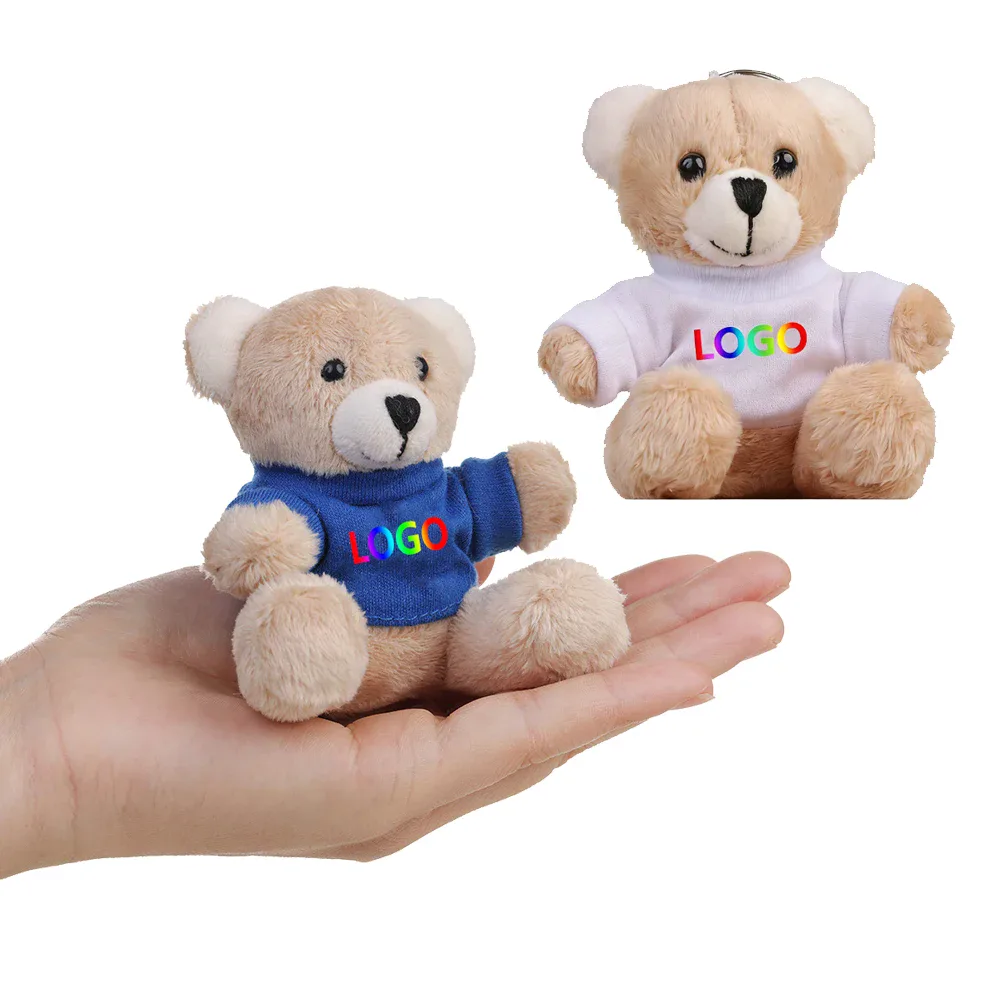 Porte-clés mini ourson en T-shirt